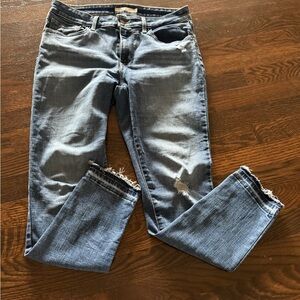 Levi 711 Skinny Women's Distressed Blue Jeans